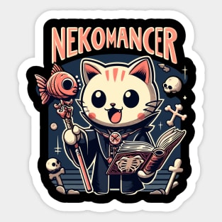 Kawaii Nekomancer Sticker